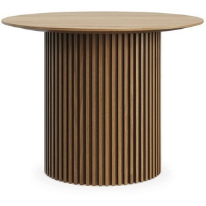 Изображение товара Стол журнальный Mono Stripe D50/D29/H37, 5 ОГОГО Обстановочка (МДФ/Светлое дерево) 943376