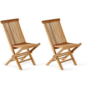 Изображение товара Комплект складных стульев Nairobi ОГОГО Обстановочка! 966309 (Массив,Дерево/Бежевый)