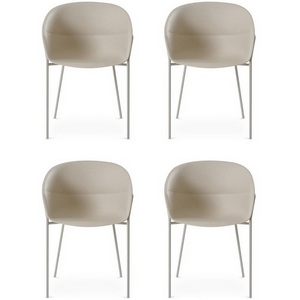 Изображение товара Комплект кресел Coodi 4 шт. ОГОГО Обстановочка! 966332 (Пластик/Бежевый)