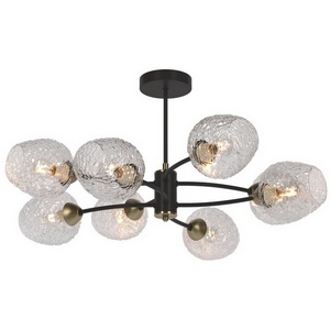 Изображение товара Люстра потолочная накладная с прозрачным плафоном на штанге Omnilux Pavarolo OML-67807-08