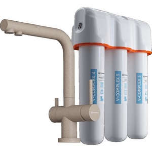 Изображение товара Смеситель для кухни Omoikiri Nagano-SA-P + Pure drop Lite 4055.8028P