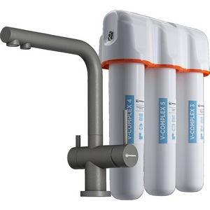 Изображение товара Смеситель для кухни Omoikiri Nagano-PL-P + Pure drop Lite 4064.8028P