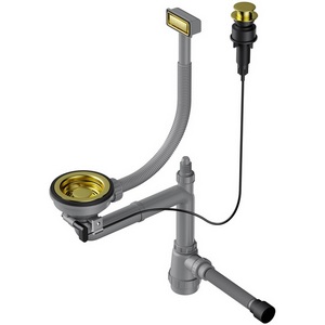 Изображение товара Арматура Omoikiri для одночашевых моек с клапаном-автомат WK-1-LG-A