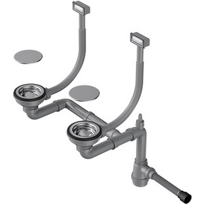 Изображение товара Арматура Omoikiri для двухчашевых моек с декоративными накладками WK-2C-IN