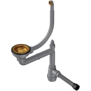 Изображение товара Арматура Omoikiri для одночашевых моек с круглым переливом WK-1-R-AB