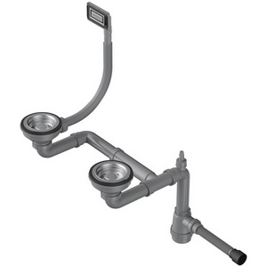 Изображение товара Арматура Omoikiri для полуторачашевых моек с универсальным прямоугольным переливом WK-1.5-UN-IN