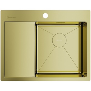 Изображение товара Мойка Omoikiri Akisame 65-LG-R нерж.сталь/светлое золото