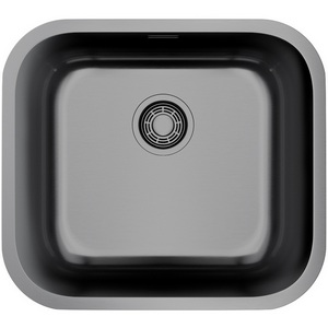 Изображение товара Мойка Omoikiri Omi 49-U/I-GM нерж.сталь/вороненая сталь