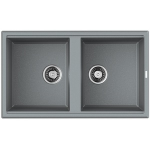 Изображение товара Мойка Omoikiri Tedori 86-2-GR Tetogranit/Leningrad grey