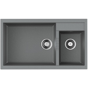 Изображение товара Мойка Omoikiri Tedori 86-2-LB-GR Tetogranit/leningrad grey