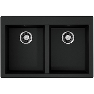 Изображение товара Мойка Omoikiri Bosen 80-2-BL Tetogranit/черный