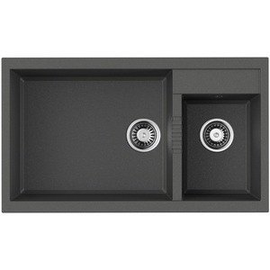 Изображение товара Мойка Omoikiri Tedori 86-2-LB-PL Tetogranit/платина
