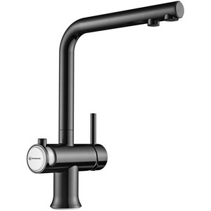 Изображение товара Смеситель Omoikiri Hotaru-GM-WH латунь/вороненая сталь/белый