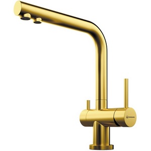 Изображение товара Смеситель Omoikiri Nagano-LG латунь/светлое золото