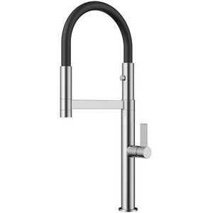 Изображение товара Смеситель Omoikiri Osaka-BN-BL латунь/нержавеющая сталь/черный