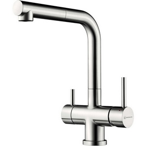 Изображение товара Смеситель Omoikiri Takamatsu S-BN латунь/нержавеющая сталь