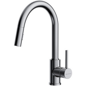 Изображение товара Смеситель Omoikiri Shinagawa-SB-BN латунь/нержавеющая сталь