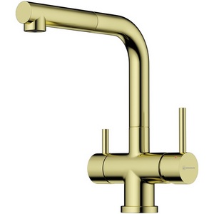 Изображение товара Смеситель Omoikiri Takamatsu S-LG латунь/светлое золото