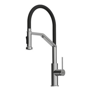 Изображение товара Смеситель для кухни Omoikiri Makkari 2 Plus-SB-BN-BL латунь/нержавеющая сталь/черный 4994494