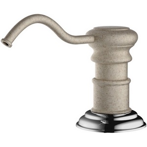 Изображение товара Дозатор Omoikiri для моющего средства OM-01-SA латунь/бежевый