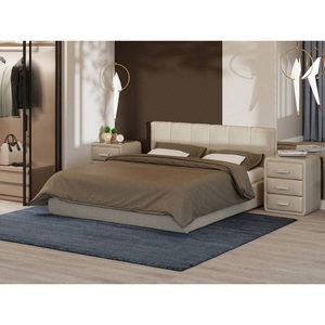 Изображение товара PROxSON Кровать Varna Grand без основания (Ткань: Рогожка Savana Camel (бежевый)) 140x200