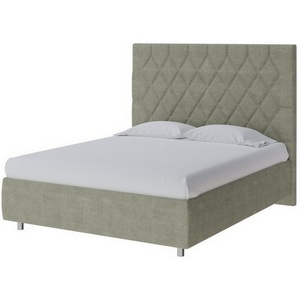 Изображение товара PROxSON Кровать без подъёмного механизма с тканевой обивкой Rhomby без основания (Ткань: Велюр Лофти Олива) 160x200