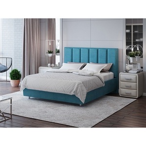 Изображение товара PROxSON Кровать Routa без основания (Ткань: Велюр Лофти Лазурь) 80x200