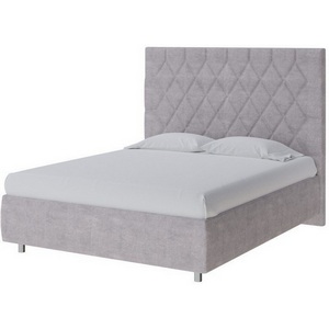 Изображение товара PROxSON Кровать Rhomby без основания (Ткань: Велюр Лофти Серый) 160x190
