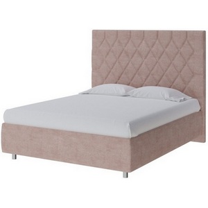 Изображение товара PROxSON Кровать Rhomby без основания (Ткань: Велюр Лофти Мокко) 140x190