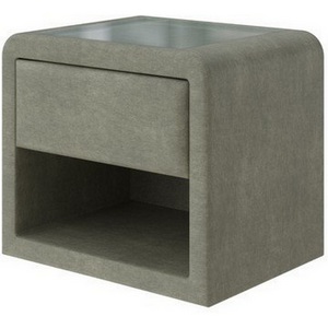 Изображение товара PROxSON Тумба Cube (Ткань: Велюр Лофти Олива) 52x41