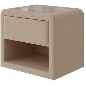 Изображение товара PROxSON Тумба Cube (Ткань: Рогожка Savana Camel (бежевый)) 52x41