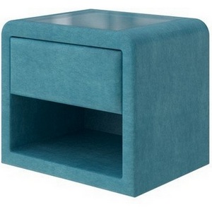 Изображение товара PROxSON Тумба Cube (Ткань: Велюр Лофти Лазурь) 52x41
