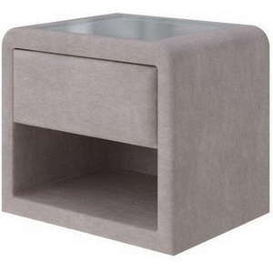 Изображение товара PROxSON Тумба Cube (Ткань: Велюр Лофти Бежевый) 52x41