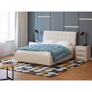 Изображение товара PROxSON Кровать Volumo без основания (Ткань: Рогожка Savana Milk (молочный)) 180x200