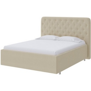Изображение товара PROxSON Кровать Classic Large (Ткань: Велюр Forest 726 Светло-бежевый) 160x190