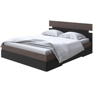 Изображение товара Без бренда Кровать Milton (ЛДСП Ясень Шимо Темный/Черный) 80x190