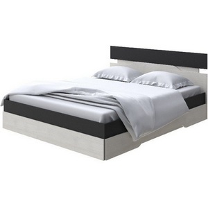 Изображение товара Без бренда Кровать Milton (ЛДСП Черный/Дуб Шамони светлый) 90x200