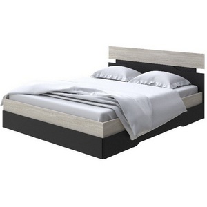 Изображение товара Без бренда Кровать Milton (ЛДСП Ясень Шимо Светлый/Черный) 80x190