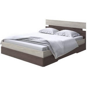Изображение товара Без бренда Кровать Milton (ЛДСП Ясень Шимо Светлый/Ясень Шимо Темный) 180x200