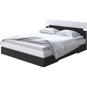 Изображение товара Без бренда Кровать Milton (ЛДСП Белый/Черный) 120x200