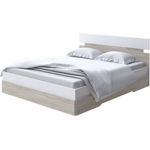 Изображение товара Без бренда Кровать Milton (ЛДСП Белый/Ясень Шимо светлый) 160x190