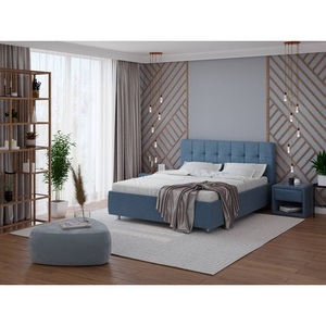 Изображение товара PROxSON Кровать Nety без основания (Ткань: Рогожка Тетра Голубой) 120x190