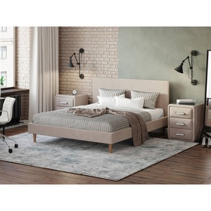 Изображение товара PROxSON Кровать Claro (Ткань: Велюр Monopoly Миндаль (111)) 160x200