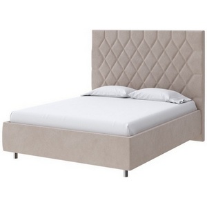 Изображение товара PROxSON Кровать Rhomby без основания (Ткань: Велюр Monopoly Миндаль (111)) 120x190