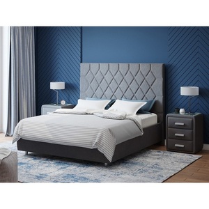 Изображение товара PROxSON Кровать Rhomby без основания (Ткань: Велюр Monopoly Капучино (297)) 120x190