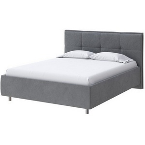 Изображение товара PROxSON Кровать Lino без основания (Ткань: Велюр Monopoly Британский серый (996)) 120x190