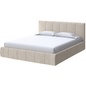 Изображение товара PROxSON Кровать без подъёмного механизма двуспальная Varna Grand без основания (Ткань: Жаккард Tesla Мокко) 180x200