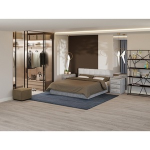 Изображение товара PROxSON Кровать Varna Grand без основания (Ткань: Жаккард Tesla Стальной) 160x200