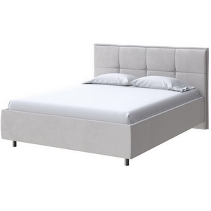 Изображение товара PROxSON Кровать без подъёмного механизма длиной 200 см Lino без основания (Ткань: Велюр Ultra Серый камень) 120x200