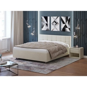 Изображение товара PROxSON Кровать Diamo без основания (Ткань: Велюр Ultra Песочный) 120x200